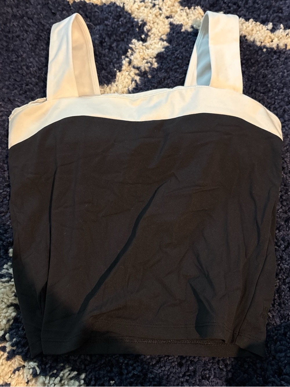 Black and Cream Women's Tank Top